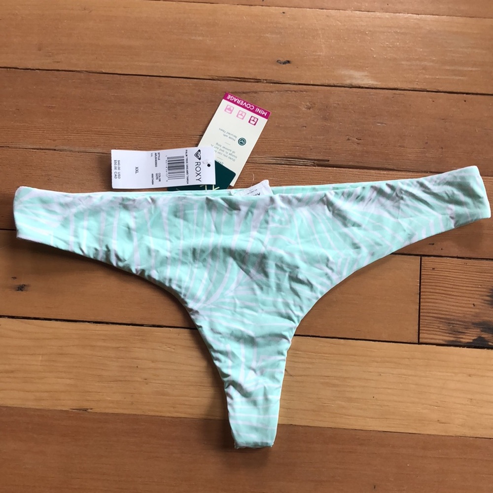 NWT ROXY Palm Tree dreams cheeky bikini bottoms | XXL mini coverage